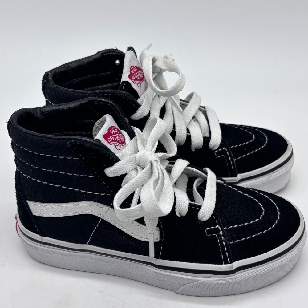 NEW Vans Kids Size 12 Black Sk8-Hi High Top Skate Sneakers Skater Streetwear - Picture 7 of 7